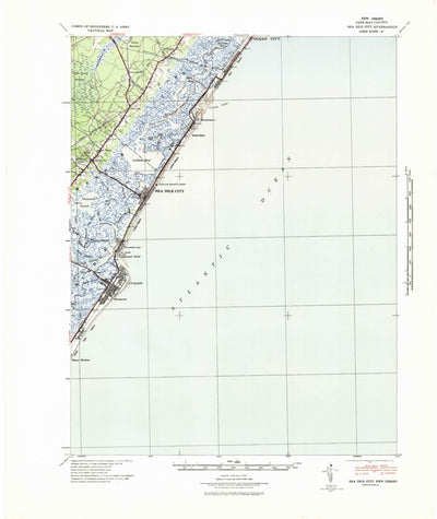 United States Geological Survey Sea Isle City, NJ (1941, 62500-Scale) digital map