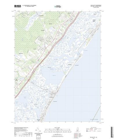 United States Geological Survey Sea Isle City, NJ (2023, 24000-Scale) digital map