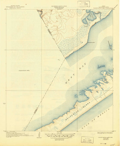 United States Geological Survey Sea Isle, TX (1933, 31680-Scale) digital map