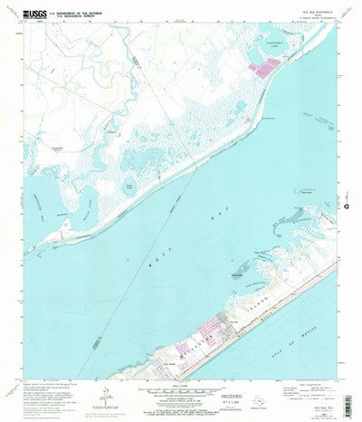 United States Geological Survey Sea Isle, TX (1963, 24000-Scale) digital map