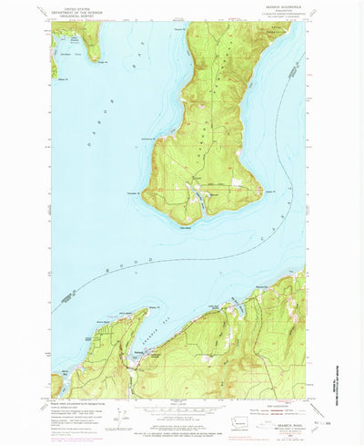 United States Geological Survey Seabeck, WA (1953, 24000-Scale) digital map