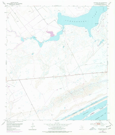 United States Geological Survey Seadrift NE, TX (1952, 24000-Scale) digital map