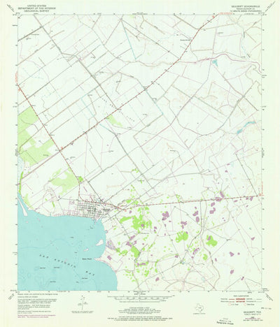 United States Geological Survey Seadrift, TX (1952, 24000-Scale) digital map