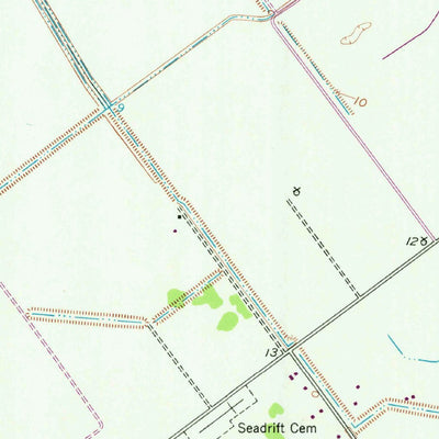 United States Geological Survey Seadrift, TX (1952, 24000-Scale) digital map
