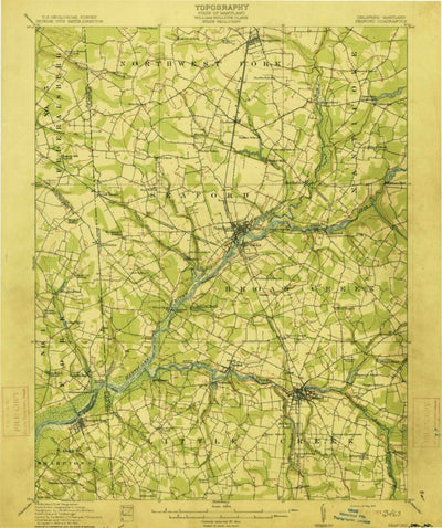 United States Geological Survey Seaford, DE-MD (1915, 62500-Scale) digital map