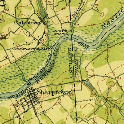 United States Geological Survey Seaford, DE-MD (1915, 62500-Scale) digital map