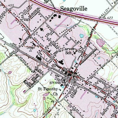 United States Geological Survey Seagoville, TX (1959, 24000-Scale) digital map