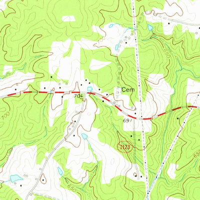 United States Geological Survey Seagrove, NC (1973, 24000-Scale) digital map