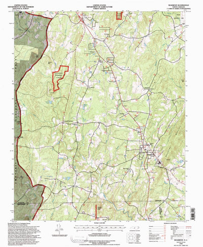 United States Geological Survey Seagrove, NC (1994, 24000-Scale) digital map