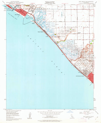 United States Geological Survey Seal Beach, CA (1949, 24000-Scale) digital map