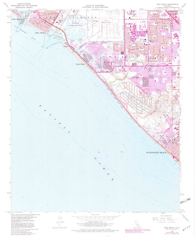 United States Geological Survey Seal Beach, CA (1965, 24000-Scale) digital map