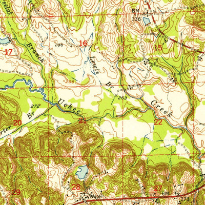 United States Geological Survey Seale, AL-GA (1950, 62500-Scale) digital map
