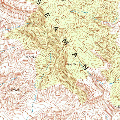 United States Geological Survey Seaman Wash, NV (1970, 24000-Scale) digital map