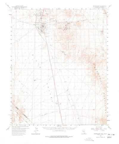 United States Geological Survey Searchlight, NV-CA (1959, 62500-Scale) digital map