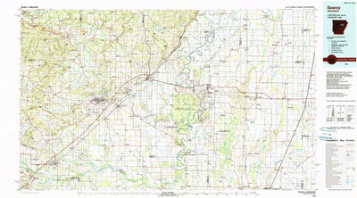 United States Geological Survey Searcy, AR (1986, 100000-Scale) digital map