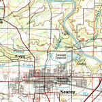 United States Geological Survey Searcy, AR (1986, 100000-Scale) digital map