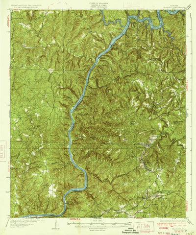 United States Geological Survey Searles, AL (1934, 62500-Scale) digital map