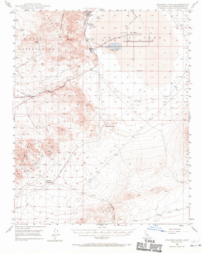 United States Geological Survey Searles Lake, CA (1949, 62500-Scale) digital map