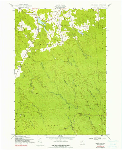 United States Geological Survey Sears Pond, NY (1943, 24000-Scale) digital map