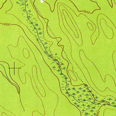 United States Geological Survey Sears Pond, NY (1943, 24000-Scale) digital map