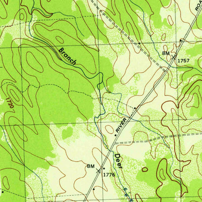 United States Geological Survey Sears Pond, NY (1943, 31680-Scale) digital map