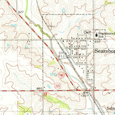 United States Geological Survey Searsboro, IA (1979, 24000-Scale) digital map