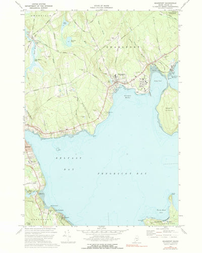 United States Geological Survey Searsport, ME (1973, 24000-Scale) digital map