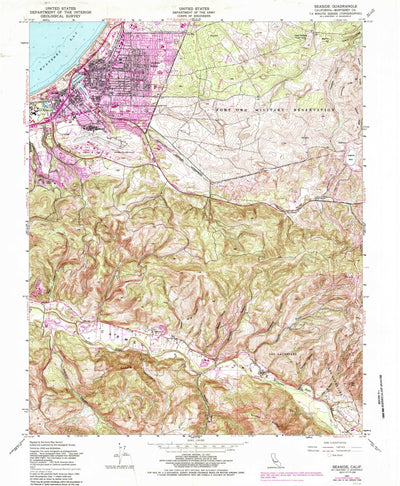 United States Geological Survey Seaside, CA (1947, 24000-Scale) digital map