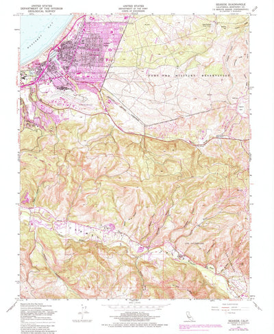 United States Geological Survey Seaside, CA (1983, 24000-Scale) digital map
