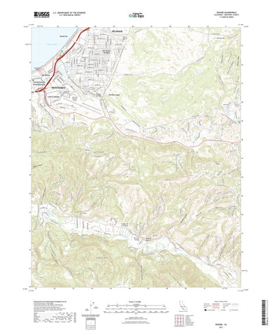 United States Geological Survey Seaside, CA (2021, 24000-Scale) digital map