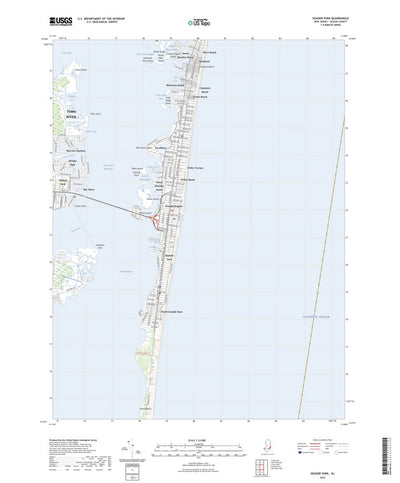 United States Geological Survey Seaside Park, NJ (2023, 24000-Scale) digital map