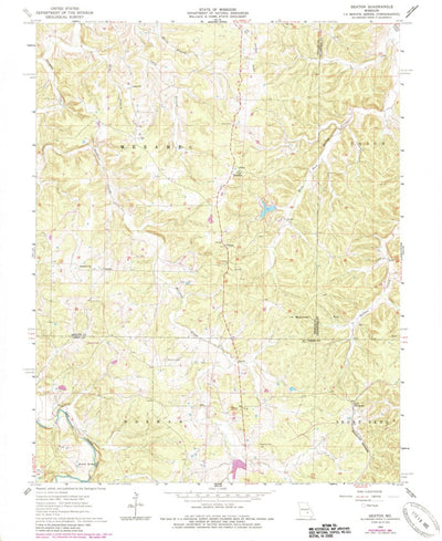 United States Geological Survey Seaton, MO (1963, 24000-Scale) digital map
