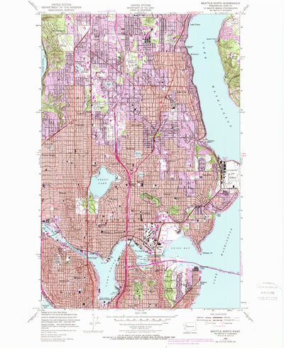 United States Geological Survey Seattle North, WA (1949, 24000-Scale) digital map
