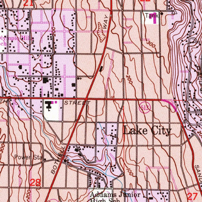 United States Geological Survey Seattle North, WA (1949, 24000-Scale) digital map
