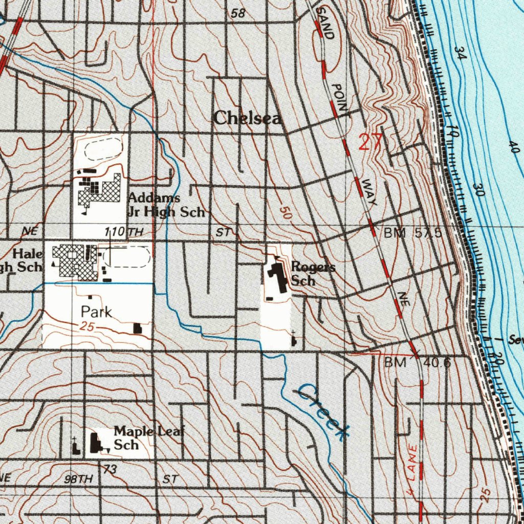 Seattle North, WA (1983, 25000-Scale) Map by United States Geological ...
