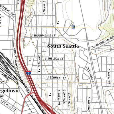 United States Geological Survey Seattle South, WA (2020, 24000-Scale) digital map
