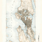 United States Geological Survey Seattle, WA (1908, 62500-Scale) digital map