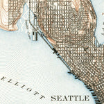 United States Geological Survey Seattle, WA (1908, 62500-Scale) digital map