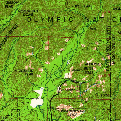 United States Geological Survey Seattle, WA (1962, 250000-Scale) digital map
