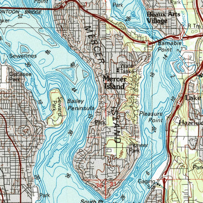 United States Geological Survey Seattle, WA (1992, 100000-Scale) digital map