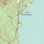 United States Geological Survey Sebago Lake, ME (1942, 62500-Scale) digital map