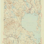 United States Geological Survey Sebago Lake, ME (1943, 62500-Scale) digital map