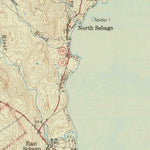 United States Geological Survey Sebago Lake, ME (1943, 62500-Scale) digital map