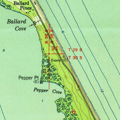 United States Geological Survey Sebastian NW, FL (1951, 24000-Scale) digital map