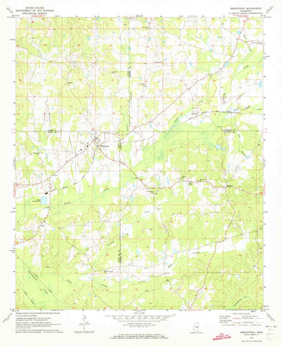 United States Geological Survey Sebastopol, MS (1972, 24000-Scale) digital map