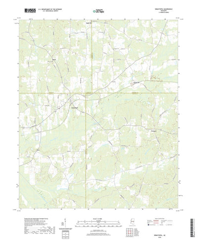 United States Geological Survey Sebastopol, MS (2020, 24000-Scale) digital map