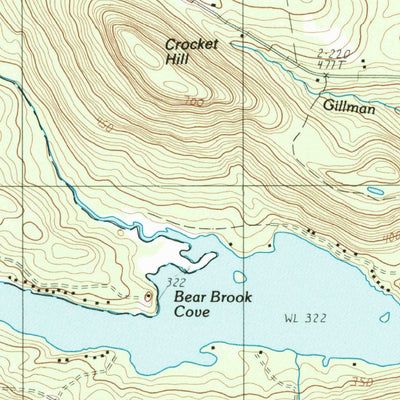 United States Geological Survey Sebec Lake East, ME (1988, 24000-Scale) digital map