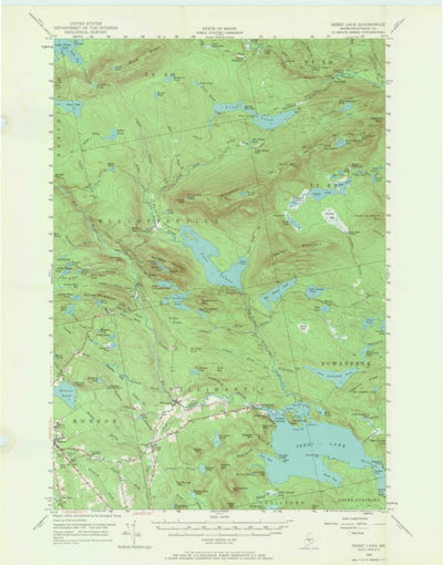 United States Geological Survey Sebec Lake, ME (1950, 62500-Scale) digital map