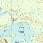 United States Geological Survey Sebec Lake West, ME (1988, 24000-Scale) digital map