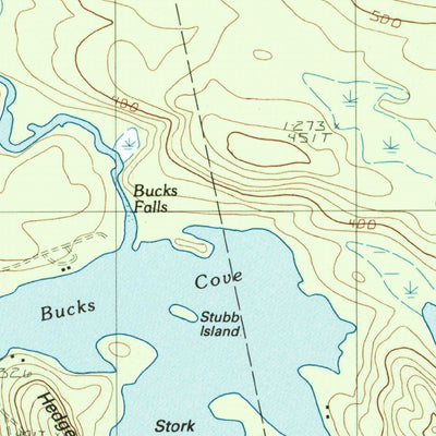 United States Geological Survey Sebec Lake West, ME (1988, 24000-Scale) digital map